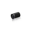 5/8'' Diameter X 3/4'' Barrel Length, Aluminum Rounded Head Standoffs, Black Anodized Finish Easy Fasten Standoff (For Inside / Outside use) [Required Material Hole Size: 7/16'']