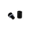 5/8'' Diameter X 3/4'' Barrel Length, Aluminum Rounded Head Standoffs, Black Anodized Finish Easy Fasten Standoff (For Inside / Outside use) [Required Material Hole Size: 7/16'']