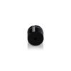 7/8'' Diameter X 1/2'' Barrel Length, Aluminum Rounded Head Standoffs, Black Anodized Finish Easy Fasten Standoff (For Inside / Outside use) [Required Material Hole Size: 7/16'']