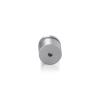 7/8'' Diameter X 1/2'' Barrel Length, Aluminum Rounded Head Standoffs, Clear Anodized Finish Easy Fasten Standoff (For Inside / Outside use) [Required Material Hole Size: 7/16'']
