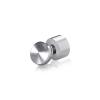 7/8'' Diameter X 1/2'' Barrel Length, Aluminum Rounded Head Standoffs, Shiny Anodized Finish Easy Fasten Standoff (For Inside / Outside use) [Required Material Hole Size: 7/16'']