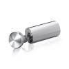 7/8'' Diameter X 1-3/4'' Barrel Length, Aluminum Rounded Head Standoffs, Shiny Anodized Finish Easy Fasten Standoff (For Inside / Outside use) [Required Material Hole Size: 7/16'']