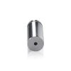 7/8'' Diameter X 1-3/4'' Barrel Length, Aluminum Rounded Head Standoffs, Shiny Anodized Finish Easy Fasten Standoff (For Inside / Outside use) [Required Material Hole Size: 7/16'']