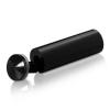 7/8'' Diameter X 2-1/2'' Barrel Length, Aluminum Rounded Head Standoffs, Black Anodized Finish Easy Fasten Standoff (For Inside / Outside use) [Required Material Hole Size: 7/16'']