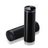 7/8'' Diameter X 2-1/2'' Barrel Length, Aluminum Rounded Head Standoffs, Black Anodized Finish Easy Fasten Standoff (For Inside / Outside use) [Required Material Hole Size: 7/16'']