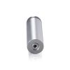 7/8'' Diameter X 2-1/2'' Barrel Length, Aluminum Rounded Head Standoffs, Clear Anodized Finish Easy Fasten Standoff (For Inside / Outside use) [Required Material Hole Size: 7/16'']