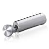 7/8'' Diameter X 2-1/2'' Barrel Length, Aluminum Rounded Head Standoffs, Shiny Anodized Finish Easy Fasten Standoff (For Inside / Outside use) [Required Material Hole Size: 7/16'']