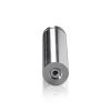 7/8'' Diameter X 2-1/2'' Barrel Length, Aluminum Rounded Head Standoffs, Shiny Anodized Finish Easy Fasten Standoff (For Inside / Outside use) [Required Material Hole Size: 7/16'']
