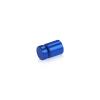 1/2'' Diameter X 1/2'' Barrel Length, Affordable Aluminum Standoffs, Blue Anodized Finish Easy Fasten Standoff (For Inside / Outside use) [Required Material Hole Size: 3/8'']