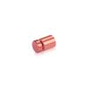 1/2'' Diameter X 1/2'' Barrel Length, Affordable Aluminum Standoffs, Copper Anodized Finish Easy Fasten Standoff (For Inside / Outside use) [Required Material Hole Size: 3/8'']