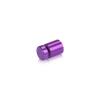 1/2'' Diameter X 1/2'' Barrel Length, Affordable Aluminum Standoffs, Purple Anodized Finish Easy Fasten Standoff (For Inside / Outside use) [Required Material Hole Size: 3/8'']