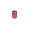 1/2'' Diameter X 1/2'' Barrel Length, Affordable Aluminum Standoffs, Rosy Pink Anodized Finish Easy Fasten Standoff (For Inside / Outside use) [Required Material Hole Size: 3/8'']