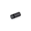1/2'' Diameter X 3/4'' Barrel Length, Affordable Aluminum Standoffs, Black Anodized Finish Easy Fasten Standoff (For Inside / Outside use) [Required Material Hole Size: 3/8'']