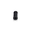 (Set of 4) 1/2'' Diameter X 3/4'' Barrel Length, Affordable Aluminum Standoffs, Black Anodized Finish Standoff and (4) 2208Z Screw and (4) LANC1 Anchor for concrete/drywall (For Inside/Outside) [Required Material Hole Size: 3/8'']