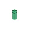 (Set of 4) 1/2'' Diameter X 3/4'' Barrel Length, Affordable Aluminum Standoffs, Green Anodized Finish Standoff and (4) 2208Z Screw and (4) LANC1 Anchor for concrete/drywall(For Inside/Outside) [Required Material Hole Size: 3/8'']