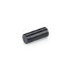 (Set of 4) 1/2'' Diameter X 1'' Barrel Length, Affordable Aluminum Standoffs, Black Anodized Finish Standoff and (4) 2208Z Screw and (4) LANC1 Anchor for concrete/drywall (For Inside/Outside) [Required Material Hole Size: 3/8'']