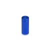 (Set of 4) 1/2'' Diameter X 1'' Barrel Length, Affordable Aluminum Standoffs, Blue Anodized Finish Standoff and (4) 2208Z Screw and (4) LANC1 Anchor for concrete/drywall (For Inside/Outside) [Required Material Hole Size: 3/8'']