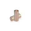 1/2'' Diameter X 1'' Barrel Length, Affordable Aluminum Standoffs, Champagne Anodized Finish Easy Fasten Standoff (For Inside / Outside use)