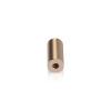 1/2'' Diameter X 1'' Barrel Length, Affordable Aluminum Standoffs, Champagne Anodized Finish Easy Fasten Standoff (For Inside / Outside use)