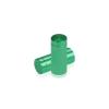 1/2'' Diameter X 1'' Barrel Length, Affordable Aluminum Standoffs, Green Anodized Finish Easy Fasten Standoff (For Inside / Outside use) [Required Material Hole Size: 3/8'']