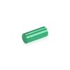 (Set of 4) 1/2'' Diameter X 1'' Barrel Length, Affordable Aluminum Standoffs, Green Anodized Finish Standoff and (4) 2208Z Screw and (4) LANC1 Anchor for concrete/drywall (For Inside/Outside) [Required Material Hole Size: 3/8'']