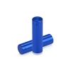 1/2'' Diameter X 1-1/2'' Barrel Length, Affordable Aluminum Standoffs, Blue Anodized Finish Easy Fasten Standoff (For Inside / Outside use) [Required Material Hole Size: 3/8'']