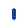 1/2'' Diameter X 1-1/2'' Barrel Length, Affordable Aluminum Standoffs, Blue Anodized Finish Easy Fasten Standoff (For Inside / Outside use) [Required Material Hole Size: 3/8'']