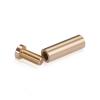 1/2'' Diameter X 1-1/2'' Barrel Length, Affordable Aluminum Standoffs, Champagne Anodized Finish Easy Fasten Standoff (For Inside / Outside use)