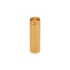 1/2'' Diameter X 1-1/2'' Barrel Length, Affordable Aluminum Standoffs, Gold Anodized Finish Easy Fasten Standoff (For Inside / Outside use) [Required Material Hole Size: 3/8'']