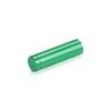 (Set of 4) 1/2'' Diameter X 1-1/2'' Barrel Length, Affordable Aluminum Standoffs, Green Anodized Finish Standoff and (4) 2208Z Screw and (4) LANC1 Anchor for concrete/drywall (For Inside/Outside) [Required Material Hole Size: 3/8'']