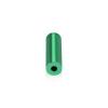 (Set of 4) 1/2'' Diameter X 1-1/2'' Barrel Length, Affordable Aluminum Standoffs, Green Anodized Finish Standoff and (4) 2208Z Screw and (4) LANC1 Anchor for concrete/drywall (For Inside/Outside) [Required Material Hole Size: 3/8'']