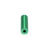 1/2'' Diameter X 1-1/2'' Barrel Length, Affordable Aluminum Standoffs, Green Anodized Finish Easy Fasten Standoff (For Inside / Outside use) [Required Material Hole Size: 3/8'']