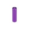 (Set of 4) 1/2'' Diameter X 1-1/2'' Barrel Length, Affordable Aluminum Standoffs, Purple Anodized Finish Standoff and (4) 2208Z Screw and (4) LANC1 Anchor for concrete/drywall (For Inside/Outside) [Required Material Hole Size: 3/8'']