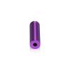 (Set of 4) 1/2'' Diameter X 1-1/2'' Barrel Length, Affordable Aluminum Standoffs, Purple Anodized Finish Standoff and (4) 2208Z Screw and (4) LANC1 Anchor for concrete/drywall (For Inside/Outside) [Required Material Hole Size: 3/8'']