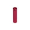 1/2'' Diameter X 1-1/2'' Barrel Length, Affordable Aluminum Standoffs, Cherry Red Anodized Finish Easy Fasten Standoff (For Inside / Outside use) [Required Material Hole Size: 3/8'']
