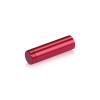 1/2'' Diameter X 1-1/2'' Barrel Length, Affordable Aluminum Standoffs, Cherry Red Anodized Finish Easy Fasten Standoff (For Inside / Outside use) [Required Material Hole Size: 3/8'']