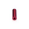 1/2'' Diameter X 1-1/2'' Barrel Length, Affordable Aluminum Standoffs, Cherry Red Anodized Finish Easy Fasten Standoff (For Inside / Outside use)