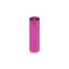 (Set of 4) 1/2'' Diameter X 1-1/2'' Barrel Length, Affordable Aluminum Standoffs, Rosy Pink Anodized Finish Standoff and (4) 2208Z Screw and (4) LANC1 Anchor for concrete/drywall (For Inside/Outside) [Required Material Hole Size: 3/8'']