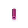 (Set of 4) 1/2'' Diameter X 1-1/2'' Barrel Length, Affordable Aluminum Standoffs, Rosy Pink Anodized Finish Standoff and (4) 2208Z Screw and (4) LANC1 Anchor for concrete/drywall (For Inside/Outside) [Required Material Hole Size: 3/8'']