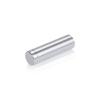 (Set of 4) 1/2'' Diameter X 1-1/2'' Barrel Length, Affordable Aluminum Standoffs, Silver Anodized Finish Standoff and (4) 2208Z Screw and (4) LANC1 Anchor for concrete/drywall (For Inside/Outside) [Required Material Hole Size: 3/8'']