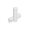 1/2'' Diameter X 1-1/2'' Barrel Length, Affordable Aluminum Standoffs, White Coated Finish Easy Fasten Standoff (For Inside / Outside use) [Required Material Hole Size: 3/8'']