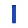 (Set of 4) 1/2'' Diameter X 2'' Barrel Length, Affordable Aluminum Standoffs, Blue Anodized Finish Standoff and (4) 2208Z Screw and (4) LANC1 Anchor for concrete/drywall (For Inside/Outside) [Required Material Hole Size: 3/8'']
