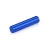 (Set of 4) 1/2'' Diameter X 2'' Barrel Length, Affordable Aluminum Standoffs, Blue Anodized Finish Standoff and (4) 2208Z Screw and (4) LANC1 Anchor for concrete/drywall (For Inside/Outside) [Required Material Hole Size: 3/8'']