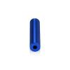 (Set of 4) 1/2'' Diameter X 2'' Barrel Length, Affordable Aluminum Standoffs, Blue Anodized Finish Standoff and (4) 2208Z Screw and (4) LANC1 Anchor for concrete/drywall (For Inside/Outside) [Required Material Hole Size: 3/8'']