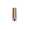 1/2'' Diameter X 2'' Barrel Length, Affordable Aluminum Standoffs, Champagne Anodized Finish Easy Fasten Standoff (For Inside / Outside use)