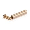 (Set of 4) 1/2'' Diameter X 2'' Barrel Length, Affordable Aluminum Standoffs, Champagne Anodized Finish Standoff and (4) 2208Z Screw and (4) LANC1 Anchor for concrete/drywall (For Inside/Outside) [Required Material Hole Size: 3/8'']