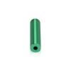 1/2'' Diameter X 2'' Barrel Length, Affordable Aluminum Standoffs, Green Anodized Finish Easy Fasten Standoff (For Inside / Outside use) [Required Material Hole Size: 3/8'']