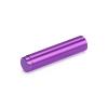 (Set of 4) 1/2'' Diameter X 2'' Barrel Length, Affordable Aluminum Standoffs, Purple Anodized Finish Standoff and (4) 2208Z Screw and (4) LANC1 Anchor for concrete/drywall (For Inside/Outside) [Required Material Hole Size: 3/8'']