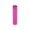 1/2'' Diameter X 2'' Barrel Length, Affordable Aluminum Standoffs, Rosy Pink Anodized Finish Easy Fasten Standoff (For Inside / Outside use) [Required Material Hole Size: 3/8'']