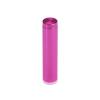 (Set of 4) 1/2'' Diameter X 2'' Barrel Length, Affordable Aluminum Standoffs, Rosy Pink Anodized Finish Standoff and (4) 2208Z Screw and (4) LANC1 Anchor for concrete/drywall (For Inside/Outside) [Required Material Hole Size: 3/8'']